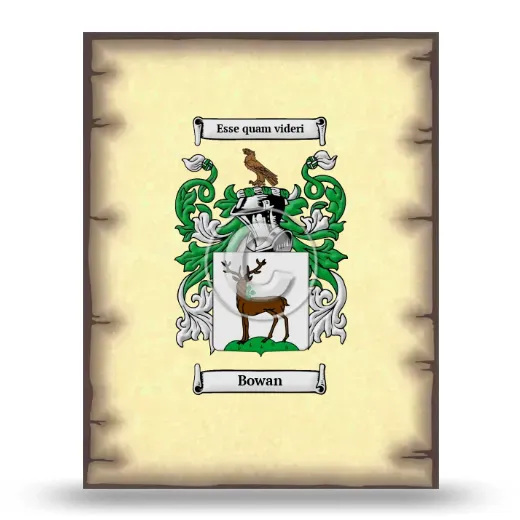 Bowan Coat of Arms Print