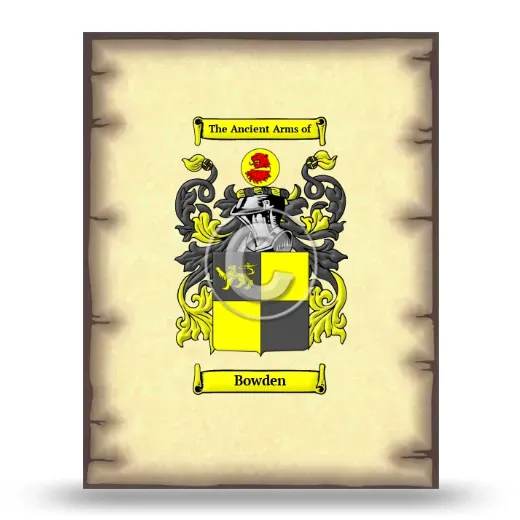 Bowden Coat of Arms Print