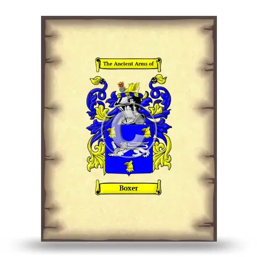 Boxer Coat of Arms Print