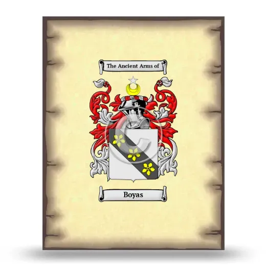 Boyas Coat of Arms Print