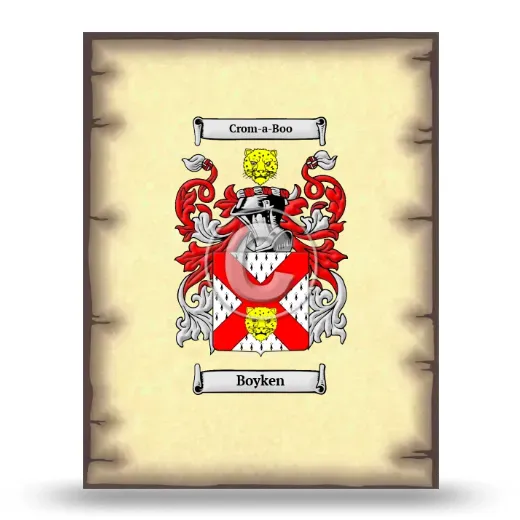 Boyken Coat of Arms Print