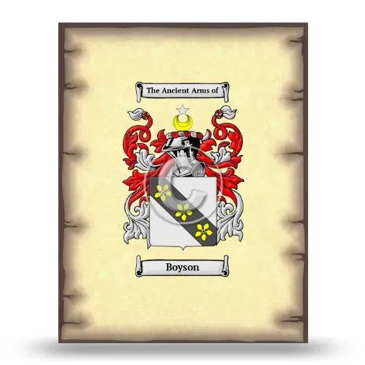 Boyson Coat of Arms Print