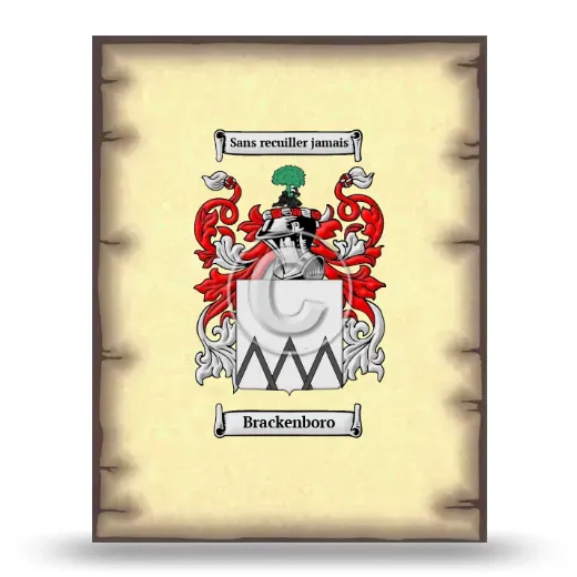 Brackenboro Coat of Arms Print