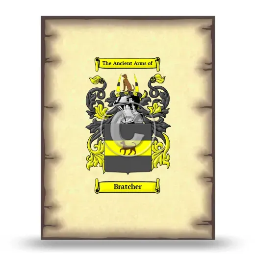 Bratcher Coat of Arms Print