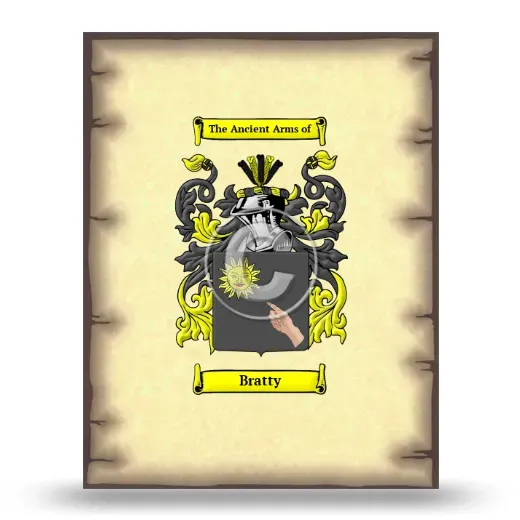 Bratty Coat of Arms Print