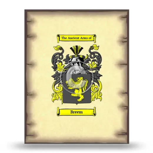 Breem Coat of Arms Print