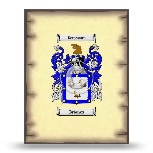 Briones Coat of Arms Print