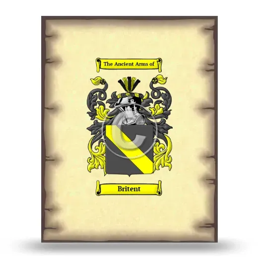 Britent Coat of Arms Print