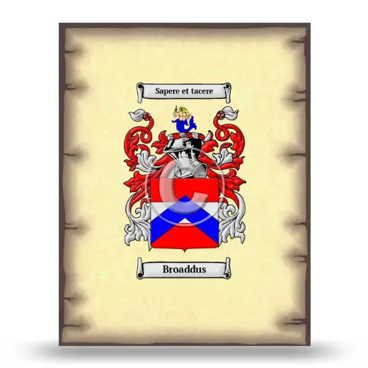 Broaddus Coat of Arms Print