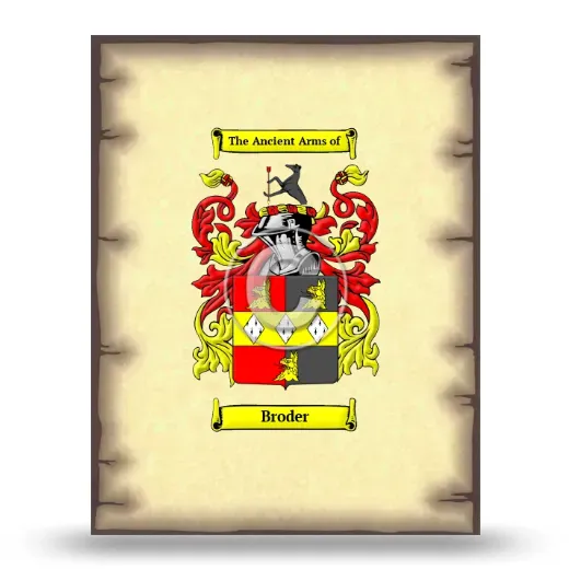 Broder Coat of Arms Print