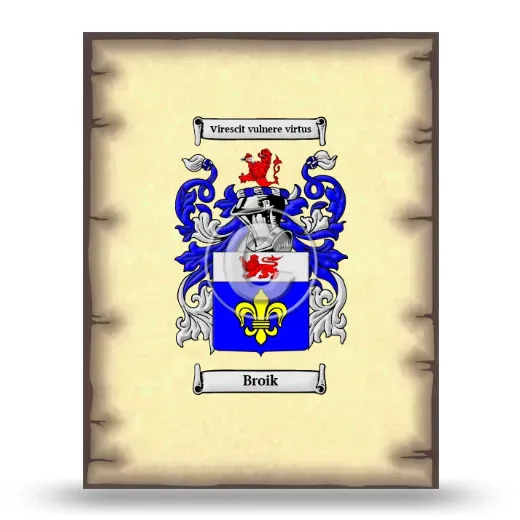 Broik Coat of Arms Print
