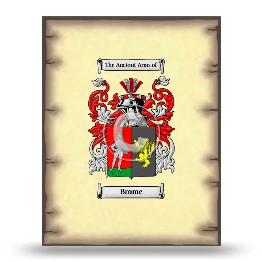 Brome Coat of Arms Print