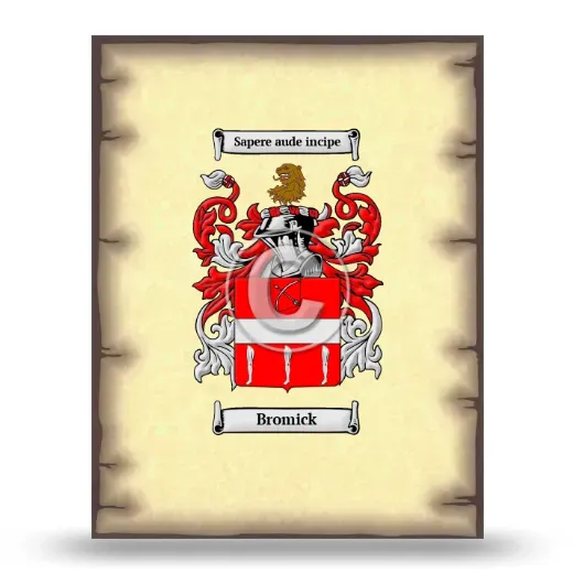 Bromick Coat of Arms Print