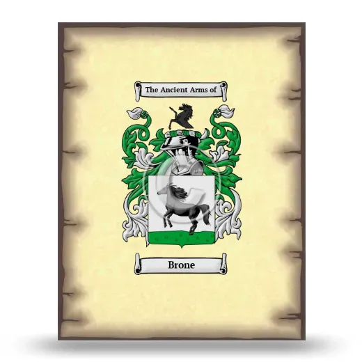 Brone Coat of Arms Print