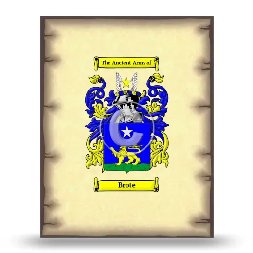 Brote Coat of Arms Print