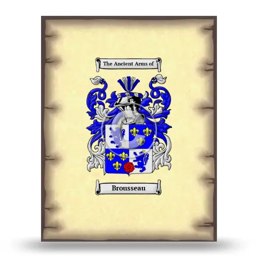Brousseau Coat of Arms Print