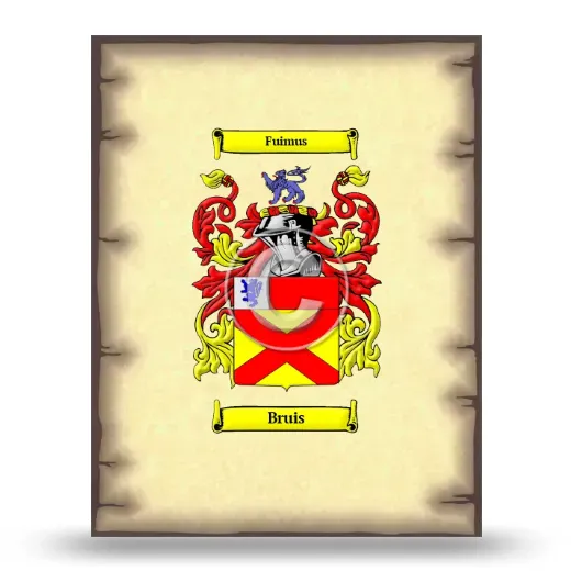 Bruis Coat of Arms Print
