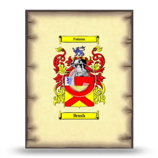 Brush Coat of Arms Print