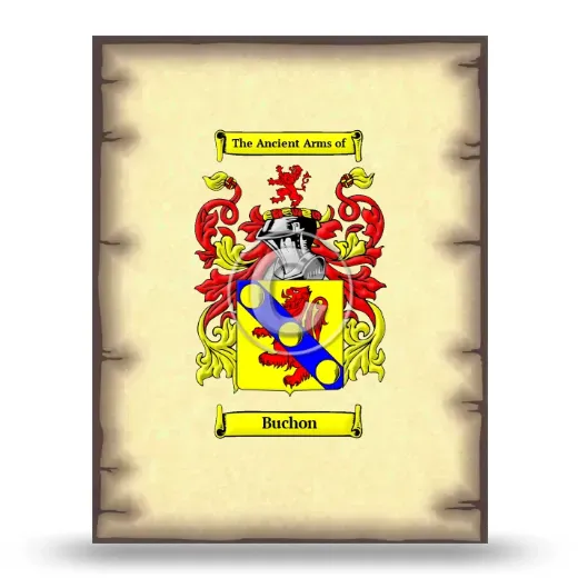 Buchon Coat of Arms Print