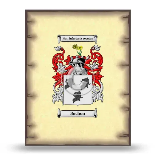 Buchon Coat of Arms Print