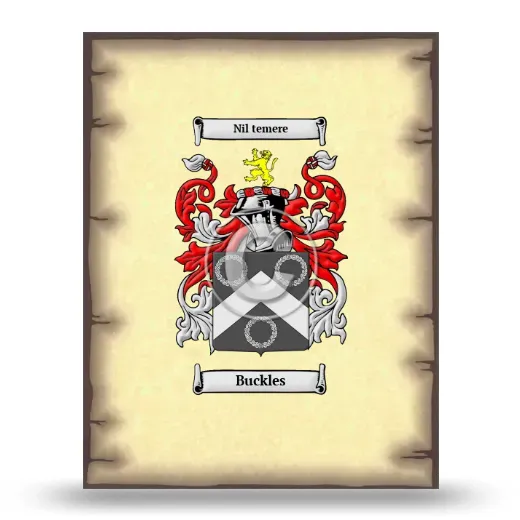 Buckles Coat of Arms Print