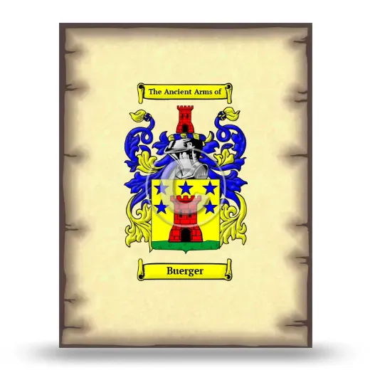 Buerger Coat of Arms Print