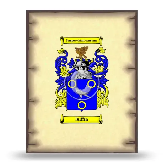 Buffin Coat of Arms Print