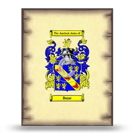 Bune Coat of Arms Print