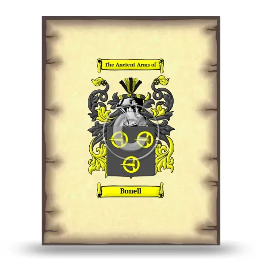 Bunell Coat of Arms Print