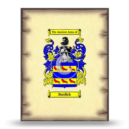 Burdick Coat of Arms Print