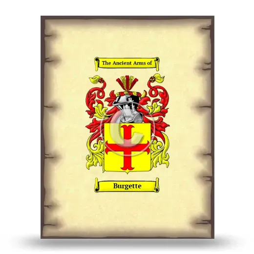 Burgette Coat of Arms Print