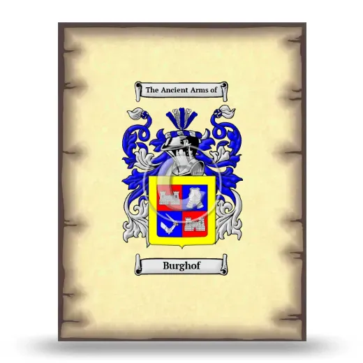 Burghof Coat of Arms Print