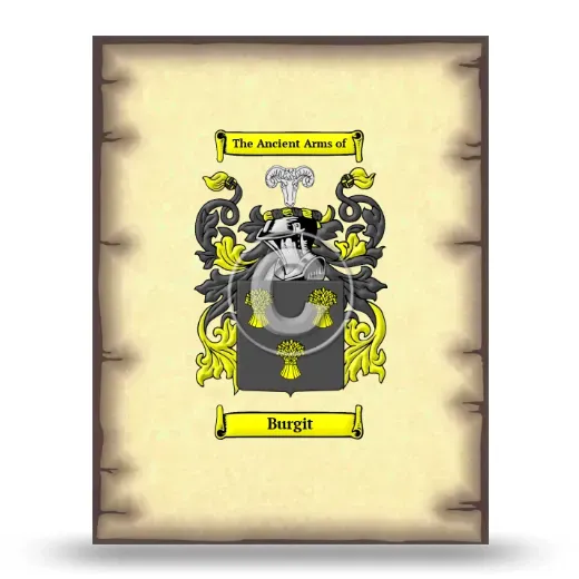 Burgit Coat of Arms Print