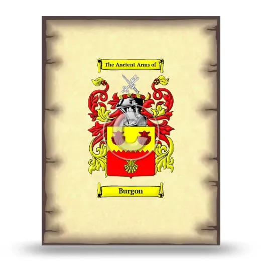 Burgon Coat of Arms Print