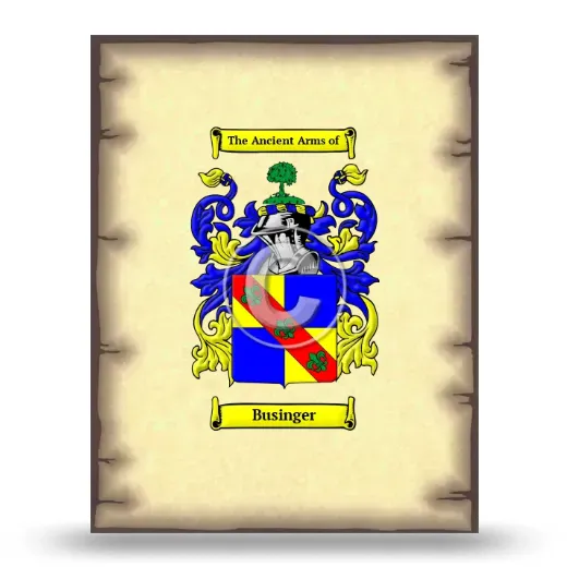 Businger Coat of Arms Print