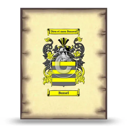Bussel Coat of Arms Print