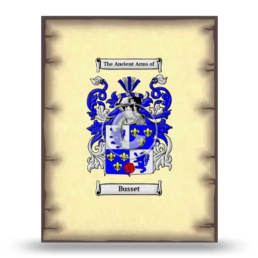 Busset Coat of Arms Print