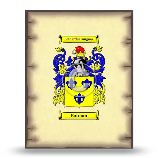 Butman Coat of Arms Print