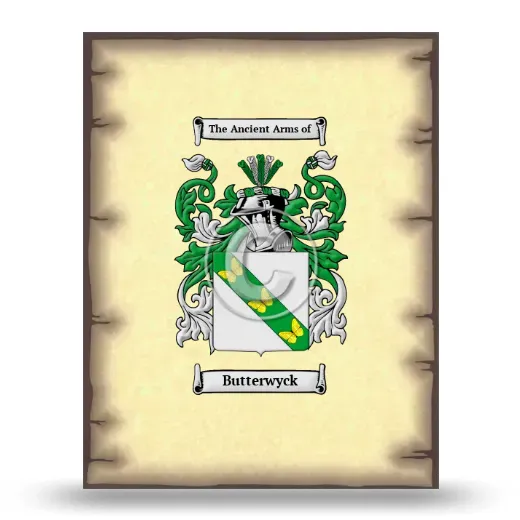 Butterwyck Coat of Arms Print