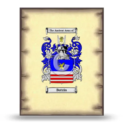 Butzin Coat of Arms Print