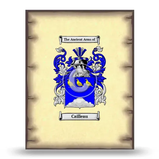 Cailleau Coat of Arms Print