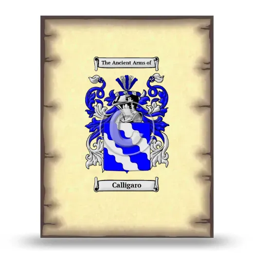 Calligaro Coat of Arms Print