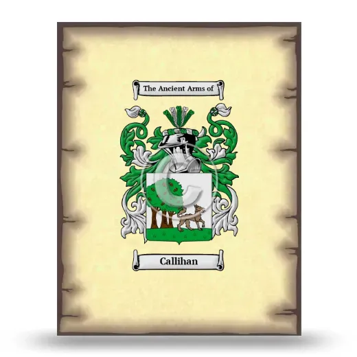 Callihan Coat of Arms Print