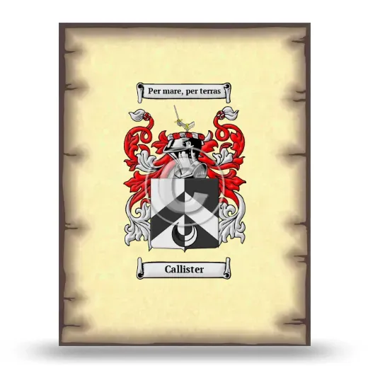 Callister Coat of Arms Print