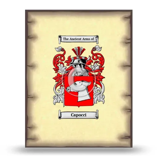 Capocci Coat of Arms Print