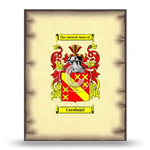 Carabajal Coat of Arms Print