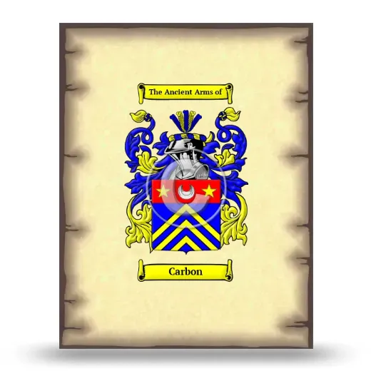 Carbon Coat of Arms Print