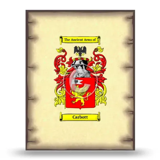 Carbott Coat of Arms Print