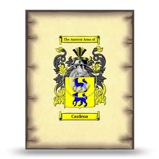 Cardena Coat of Arms Print