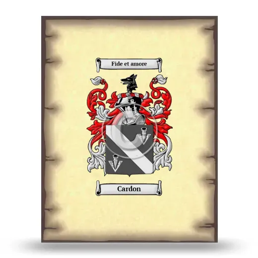 Cardon Coat of Arms Print